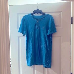 used american eagle outfitters casual quarter button men’s adult xs